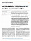 Research paper thumbnail of Ancient DNA reveals admixture history and endogamy in the prehistoric Aegean