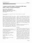 Research paper thumbnail of A genome search for primary vesicoureteral reflux shows further evidence for genetic heterogeneity