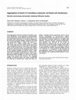 Research paper thumbnail of Aggregation of band 3 in hereditary ovalocytic red blood cell membranes Electron microscopy and protein rotational diffusion studies