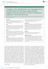 Research paper thumbnail of Changes in the identification and management of mental health and domestic abuse among pregnant women during the COVID-19 lockdown: regression discontinuity study