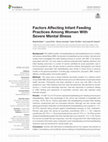 Research paper thumbnail of Factors Affecting Infant Feeding Practices Among Women With Severe Mental Illness