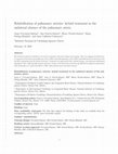 Research paper thumbnail of Rehabilitation of pulmonary arteries: Hybrid treatment in the unilateral absence of the pulmonary artery