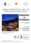 Research paper thumbnail of Francesca Favaro Invito ad Arqua Locandina presentazione 10 maggio 2024