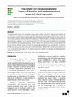 Research paper thumbnail of The climate and climatological water balance of Brazilian semi-arid mountainous areas and inland depression