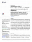 Research paper thumbnail of Neuroprotective Effect of Tauroursodeoxycholic Acid on N-Methyl-D-Aspartate-Induced Retinal Ganglion Cell Degeneration