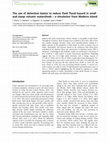 Research paper thumbnail of The use of detention basins to reduce flash flood hazard in small and steep volcanic watersheds - a simulation from Madeira Island