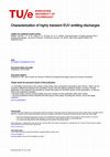 Research paper thumbnail of Characterization of highly transient EUV emitting discharges