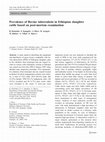 Research paper thumbnail of Prevalence of Bovine tuberculosis in Ethiopian slaughter cattle based on post-mortem examination