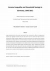 Research paper thumbnail of Income Inequality and Household Savings in Germany, 1995-2011