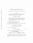 Research paper thumbnail of Wallis-Ramanujan-Schur-Feynman