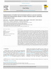 Research paper thumbnail of Implementation of healthy food environment policies to prevent nutrition-related non-communicable diseases in Ghana: National experts’ assessment of government action