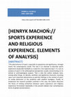 Research paper thumbnail of Przeżycie sportowe a doświadczenie religijne. Elementy analizy