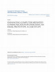 Research paper thumbnail of Enhancing Computer Mediated Communication by Applying Contextualization to Email Design: a Case Study