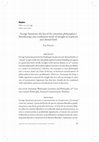 Research paper thumbnail of George Santayana - the last of the systematic philosophers? Introducing a non-totalitarian mode of thought in "Scepticism and Animal Faith"