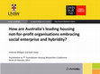 Research paper thumbnail of How are Australia's leading housing not-for-profit organisations embracing social enterprise and hybridity?