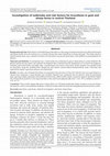 Research paper thumbnail of Investigation of outbreaks and risk factors for brucellosis in goat and sheep farms in central Thailand