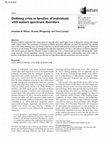 Research paper thumbnail of Defining crisis in families of individuals with autism spectrum disorders