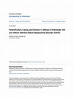 Research paper thumbnail of Parentification, Coping, and Distress in Siblings of Individuals with and without Attention-Deficit/Hyperactivity Disorder (ADHD)