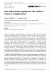 Research paper thumbnail of How Indian media reported on "the Taliban's Takeover in Afghanistan"