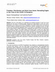 Research paper thumbnail of Freedom, Distribution and Work from Home: Rereading Engels in the Time of the COVID-19-Pandemic