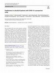 Research paper thumbnail of Pupillometry in critically ill patients with COVID-19: a prospective study