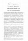 Research paper thumbnail of Trust and calculation in international negotiations: How trust was lost after Brexit (IA)