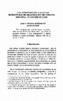 Research paper thumbnail of Una aproximación a algunas estructuras de organización del espacio regional: un estudio de caso