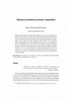 Research paper thumbnail of Wybrane problemy pomiaru satysfakcji