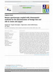 Research paper thumbnail of Raman spectroscopy coupled with chemometric methods for the discrimination of foreign fats and oils in cream and yogurt