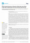 Research paper thumbnail of Solid–Liquid Extraction of Bioactive Molecules from White Grape Skin: Optimization and Near-Infrared Spectroscopy