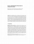 Research paper thumbnail of Secure Communication of Local States in Interpreted Systems