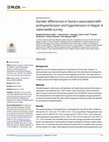 Research paper thumbnail of Gender differences in factors associated with prehypertension and hypertension in Nepal: A nationwide survey