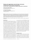 Research paper thumbnail of Sistema de seguimiento solar de bajo costo para instalaciones fotovoltaicas domésticas