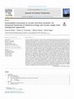 Research paper thumbnail of Sustainability assessment in circular inter-firm networks: An integrated framework of industrial ecology and circular supply chain management approaches