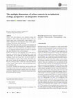 Research paper thumbnail of The multiple dimensions of urban contexts in an industrial ecology perspective: an integrative framework