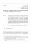 Research paper thumbnail of Koncept i pravna priroda plodouživanja u rimskoj pravnoj tradiciji  | Concept and Legal Nature of Usufruct in the Roman Legal Tradition