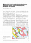 Research paper thumbnail of A quartz-wolframite-molybdenite vein and scheelite in amphibolite horizons from Thrudvang peninsula, Skjoldungen, SE Greenland