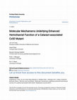 Research paper thumbnail of Molecular mechanisms underlying enhanced hemichannel function of a cataract-associated Cx50 mutant