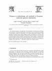 Research paper thumbnail of Progress in methodology and standards in European molecular genetics laboratories