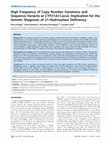 Research paper thumbnail of High Frequency of Copy Number Variations and Sequence Variants at CYP21A2 Locus: Implication for the Genetic Diagnosis of 21-Hydroxylase Deficiency