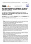 Research paper thumbnail of The Results of Multimodal Surgical Treatment of Patients with Columnar Epithelial Metaplasia of the Esophageal Mucosa