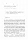 Research paper thumbnail of CIDONCHA-REDONDO, F., "Las referencias a las mujeres en los testimonios epigráficos de la colonia Genetiva Iulia (Osuna)"