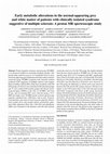 Research paper thumbnail of Early metabolic alterations in the normal‑appearing grey and white matter of patients with clinically isolated syndrome suggestive of multiple sclerosis: A proton MR spectroscopic study