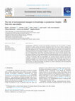 Research paper thumbnail of The role of environmental managers in knowledge co-production: Insights from two case studies