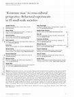 Research paper thumbnail of perspective: Behavioral experiments