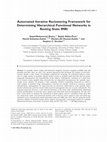 Research paper thumbnail of Automated iterative reclustering framework for determining hierarchical functional networks in resting state fMRI