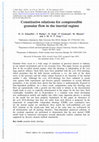 Research paper thumbnail of Constitutive relations for compressible granular flow in the inertial regime