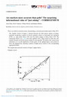 Research paper thumbnail of Are markets more accurate than polls? The surprising informational value of “just asking” – CORRIGENDUM