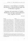 Research paper thumbnail of Feminismo y conservadurismo en Córdoba.Movilización y contramovilización legal bajoel federalismo argentino