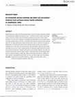 Research paper thumbnail of Do household surveys estimate tap water use accurately? Evidence from pressure-sensor based estimates in Coimbatore, India